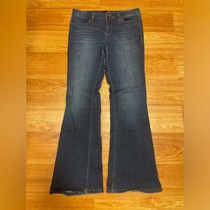 Ladies 1822 Denim Boot Cut 5 Pocket Jean in Dark Wash, Size 12